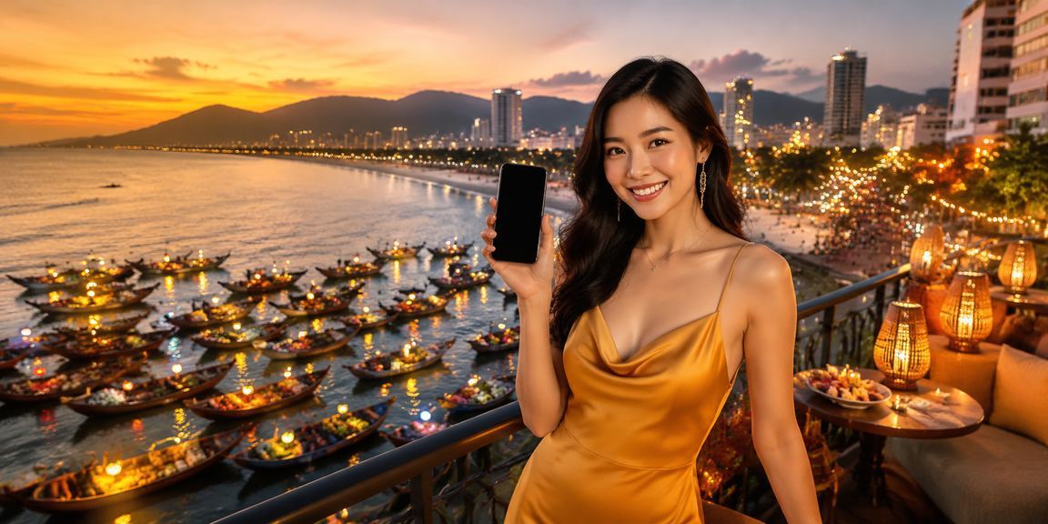 Phong cảnh chợ đêm Đà Nẵng về đêm
